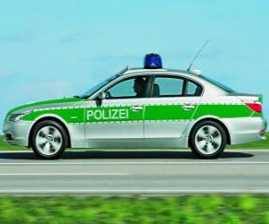 пазл полицейский автомобиль - BMW E60 -